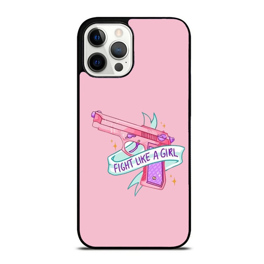 Cool Fight Like A Girl Gun - Feminist Women Empowerment Equality iPhone Case
